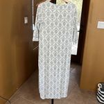 Soma  Cool Nights White Black Sleep Dress Size Medium Photo 6