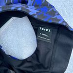 Terez NWT  XS high shine sports bra blue & black stars Photo 1