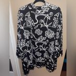 Veranesi Black and White Elegant Blouse 3/4 sleeves top shirt woman’s 4X Photo 1