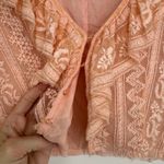 Love Shack Fancy Macey Crop Top XS Rosewater Pink Lace Ruffle Long Sleeve Blouse Photo 7