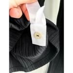 Madewell | NWT | Variegated Rib Boxy Polo Shirt | True Black | Sz XXS Photo 6