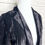 Marciano Vintage Black Crushed Velvet Blazer Jacket Size 0 XS Photo 3