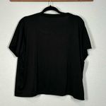 Realessentials Black Crop Dry Fit Activewear Shirt Size 1X Photo 3