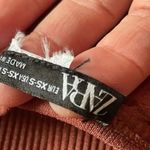 ZARA  Rust SEAMLESS OPENWORK SHORT JUMPSUIT SZ XS #1699 Photo 9