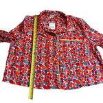 Free People Size L Pillow Talk Satin Pajama Set Red Poppy Floral Print Silky New Photo 12