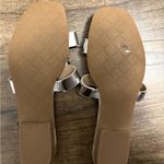 Badgley Mischka Silver Josette Flat Metallic Slide Sandals Photo 8