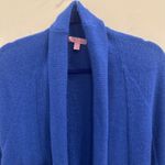 Lilly Pulitzer Cornflower Blue Cashmere Wrap Shawl Cardigan XL Preppy Cozycore Photo 3
