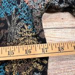 Christopher & Banks Petite Long Sleeve Tree Black Multi Colored Top Size PS Photo 5