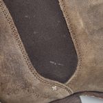 Rag and Bone  ANNE BROWN TAUPE LEATHER STACKED HEELED BOOTS 38.5 Photo 8