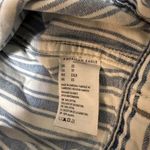 American Eagle  Women's Blue Striped Jacket Oversized Cropped Size XS Photo 7