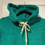 NWT Outerknown Size S Teal Green Terry Knit Pullover Hoodie Top Kangaroo Pocket Photo 1
