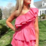 DO+BE PINK RUFFLE ROMPER Photo 1