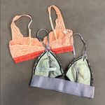 Free People Intimately Peach and Leopard Bralette Duo Size XS Photo 3