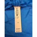 Victoria's Secret  Swim Knotted Side-Tie Brazilian Bikini Bottom Blue Size L NWT Photo 6