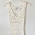 SNDYS. Revolve Shona White Sheer Crochet Beach Swim Cover Up size small Photo 2