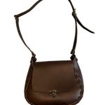 Vintage 1970's Leather Boho Saddle Handbag Photo 7