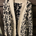 UGG  Women's Cream and Black Animal Print Cardigan Photo 0