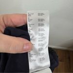 Maje  Navy Tiered Black Lace Trim Skirt Size 1/Small Photo 5