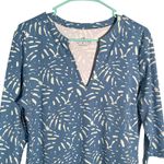 Southern Tide  Women's‎ Dress Blue Palm Print 3/4 Sleeve V-Neck Knit Medium Photo 1