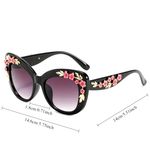 Chic Cat Tortoise Shell Sunglasses Fairmarry Pink Roses Brown Photo 8