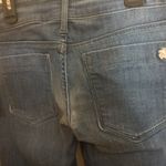 Black Orchid women's straight slim stretchy medium dark wash jeans 27x31 Photo 4