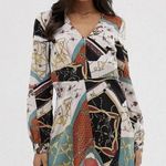 ASOS #10 NWT! Women’s Scarf Print Midi Dress By Vila Clothing (from ), Sz: 40 Photo 0