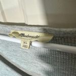 Madewell Heathered Waffle Knit Scoop Neck Henley Tee Long Sleeve Soft Womens XL Photo 2