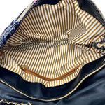 Floral Embroidered Sequin Woven Jute Clutch Shoulder Bag Purple Photo 14