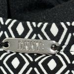 DKNY Bandeau Maillot One Piece Swimsuit Black & White Geometric Print size large Photo 5