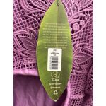 Farm Rio  Lilac Cut Out Guipire Midi Dress Size Small New w/tag $380 Photo 8