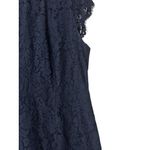 Merokeety  Navy Blue Lace Cap‎ Sleeve Sheath Dress Size XL Formal Evening Wedding Photo 15