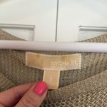 Michael Kors Michael  gold mesh short sleeve top small Photo 3