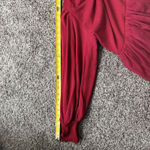 Holiday Red Tier Tulle Party Dress Whimsical Modest Christmas Festive L NWT READ Size L Photo 5