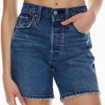 Levi's 501 Mid Thigh High Rise Denim Shorts size 24 Photo 0