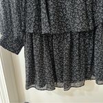 Lulus  Tell You I Love You Black Floral Long Sleeve Dress, Size S Photo 9