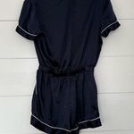 Victoria's Secret Victoria’s Secret Women’s Small Silky Navy Sleep Romper Photo 2