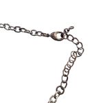 BaubleBar Gold (Faux) Statement necklace With Black White & Rhinestone Trim Floral Motif Photo 6