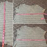 SO  Classic Comfy Favorite Crewneck Short Sleeve Tee Stripe Gray White M Photo 10