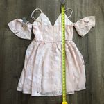 Lovers + Friends X Revolve Wishful Floral Embroidered Dress Blush Pink Nude NWT Photo 11