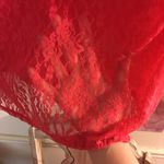 Maurice's Pink Crop Top Hoodie With Lace Photo 2