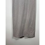 Sundry  Short Tan Neutral T Shirt Dress Large jersey knit Stretch Ruching Crew Photo 7