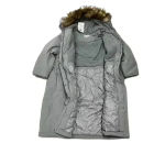Woman Within WOMEN WITHIN Gray 3M Hooded Thinsulate Insulation Parka Coat with faux fur | 4x Photo 9