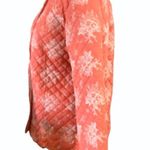 Floral Striped Reversible Quilted Jacket Size M Photo 1