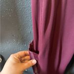 Adidas Burgundy High-Waisted Leggings for Active Wear Photo 2