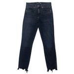 Veronica Beard Emma Mid-rise Skinny Jeans Washed Onyx Black Raw Hem stretch 29 Photo 1