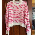 LNA  ANIMAL PRINT SWEATER PINK CREAM MEDIUM Photo 0
