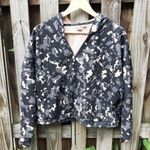 Puma Camo Hoodie Crop Boxy Sweatshirt Casual Top Cotton Blend Athletic Size L Photo 3