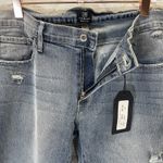 Just Black Womens 32 Jeans Riley Distressed Skinny Crop NWT Light Washed USA Photo 1