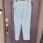 Danielle Bernstein  Gray Checkered Women's Chinos Photo 2