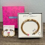 Betsey Johnson  | Gold Pencil Bracelet & Earrings Set ✏️🍎 Photo 1